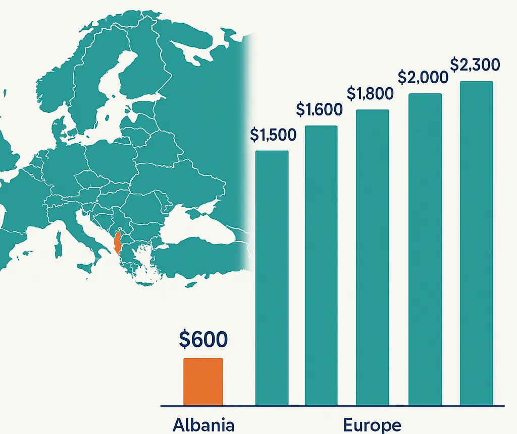 dental implants Albania cost