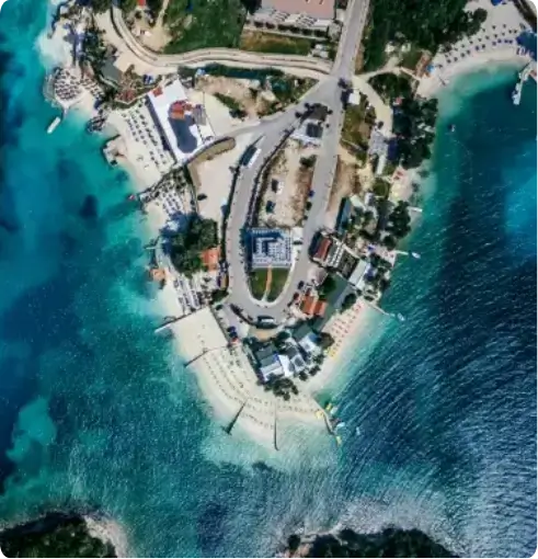 Dental tourism in Albania with beautiful Adriatic coastline near Andent Dental Clinic Tirana