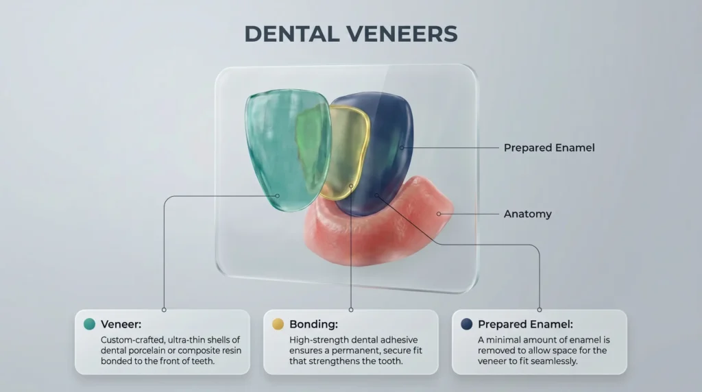 Dental veneers in Albania at Andent Clinic Tirana